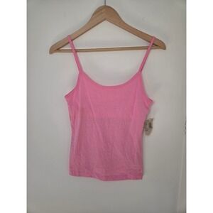 Y2K American Eagle Pink AE Favorite Tank Top Shelf Bra Cami Bella Swan Small NEW